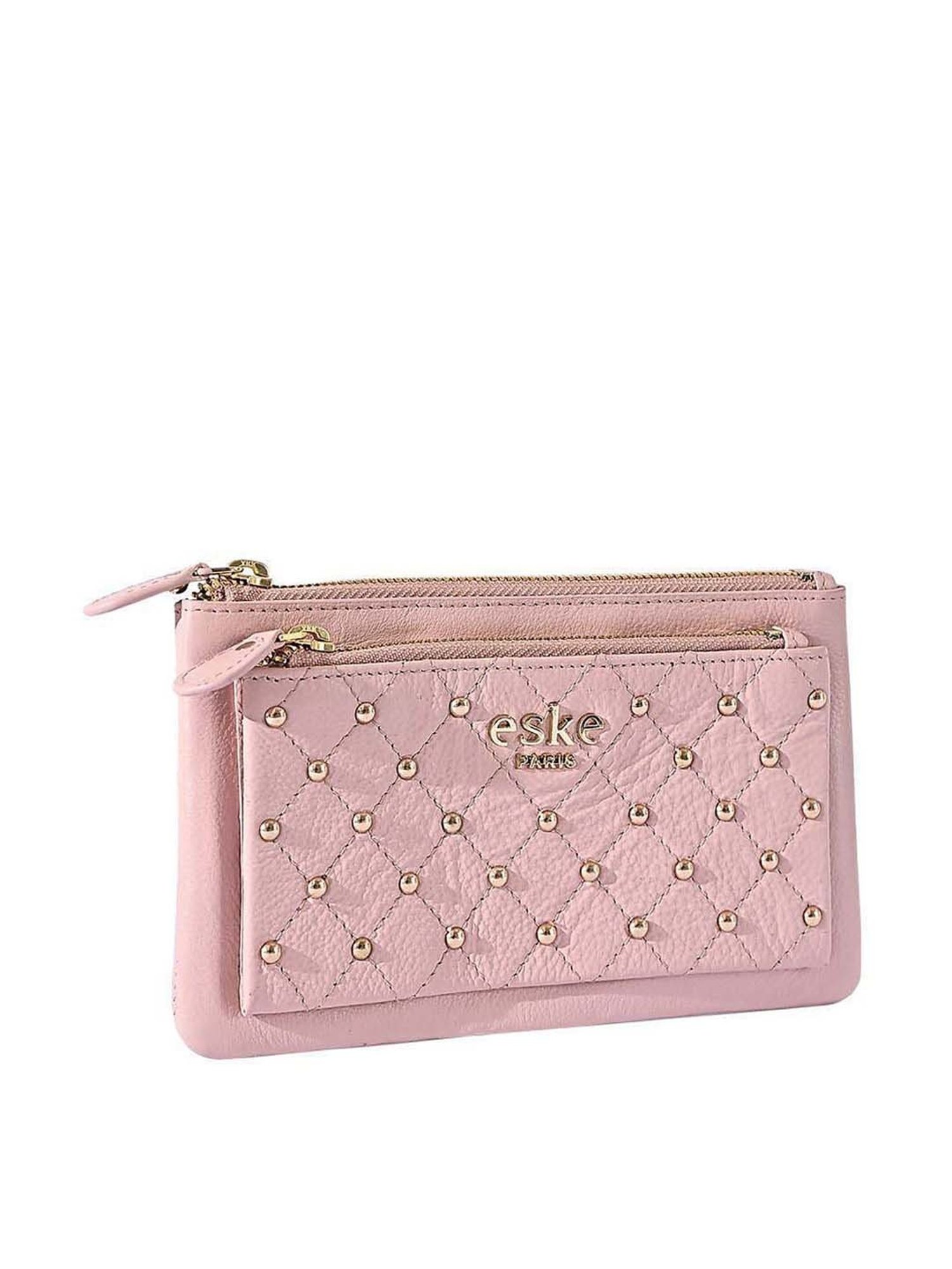 Eske Melba Pink Rivets Wallet for Women