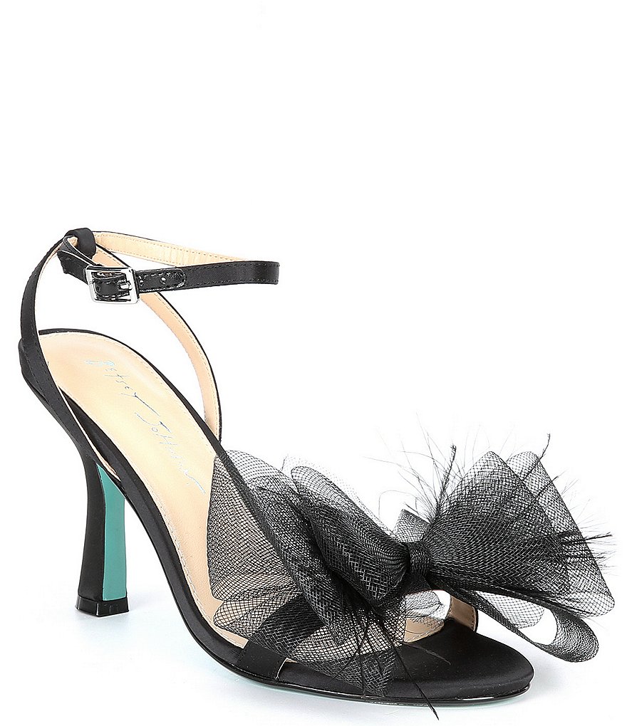 Blue by Betsey Johnson Lylla Feather Bow Dress Sandals