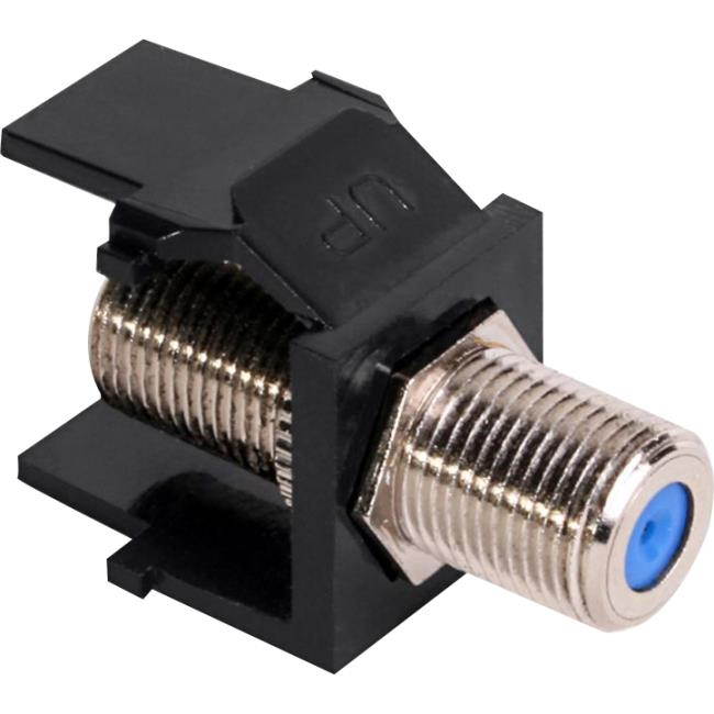 Snap In F Connector Black