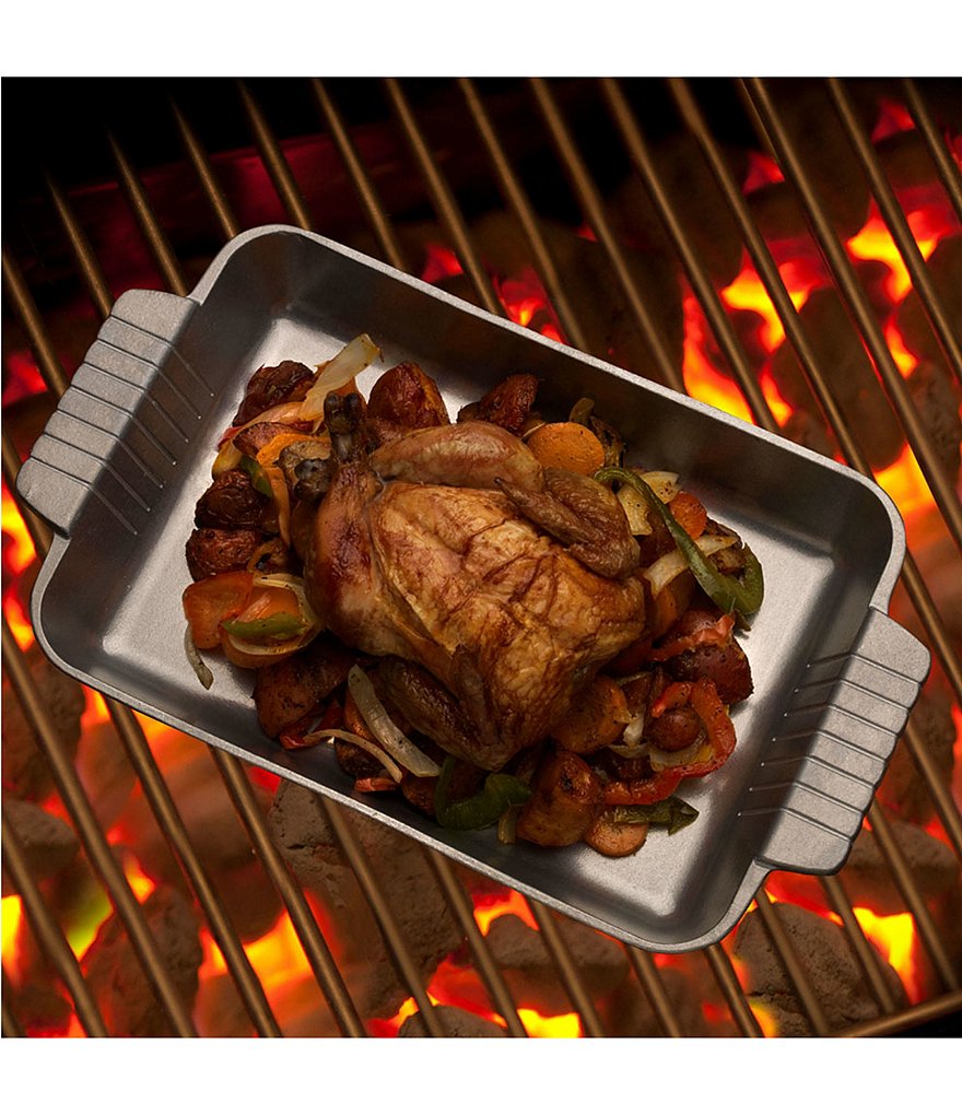 Wilton Armetale Gourmet Rectangular Grillware Baker with Handles