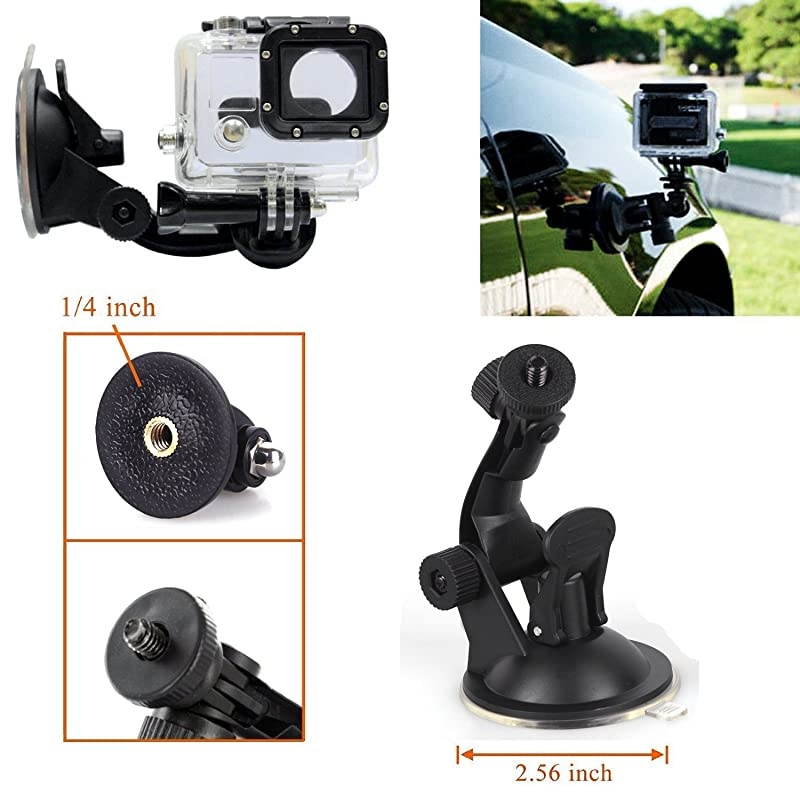 Accessories Compatible with Gopro Hero 7 6APEMANAKASO EK7000 Brave 6Crosstour Waterproof Action Camera Head Strap Chest Harness Car Suction Cup Floating Handle Grip Bike Handlebar Mount