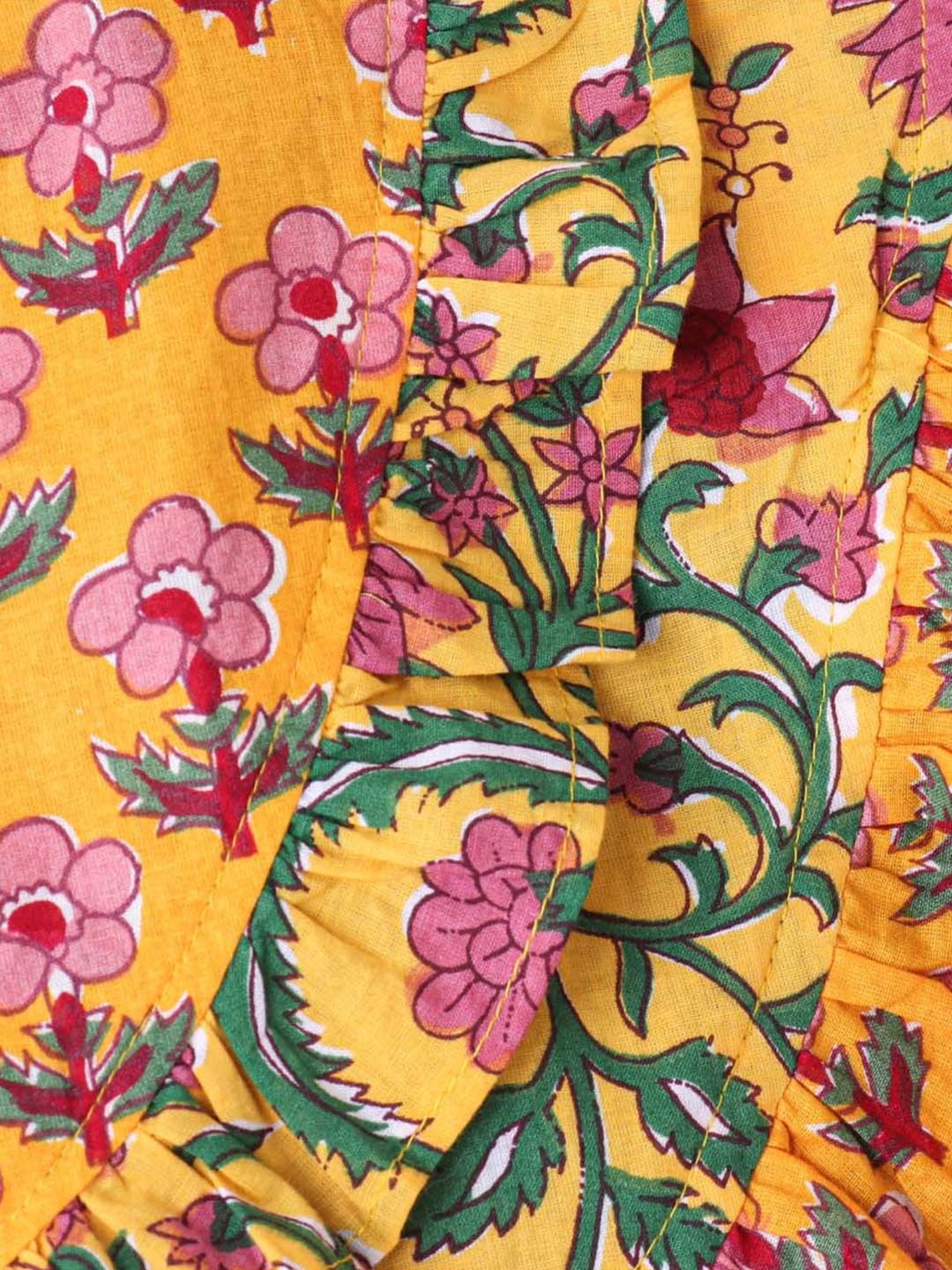 Mothercare Kids White & Yellow Cotton Printed Top Set