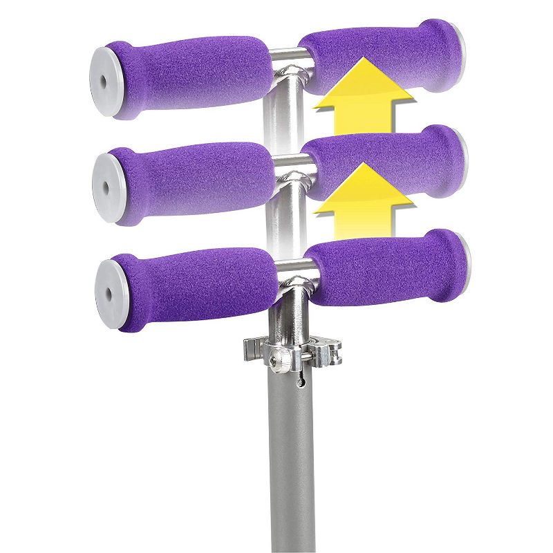 Radio Flyer 549BZ Lean 'N Glide Kids 3-Wheel Scooter w/ Light Up Wheels, Purple