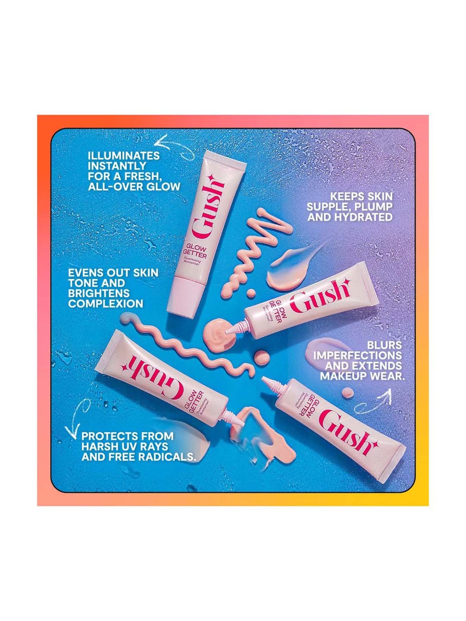 Gush Glow Getter- Illuminating Moisturiser Cloud Pink - 30 ml