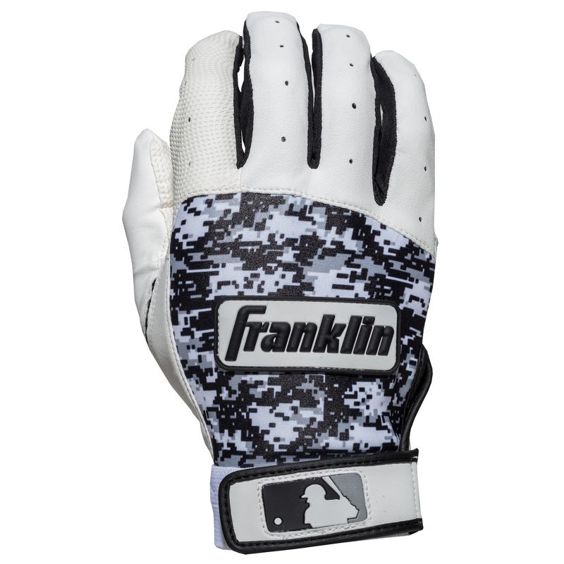 Franklin Sports MLB Digitek Batting Glove Adult Medium - White/Black