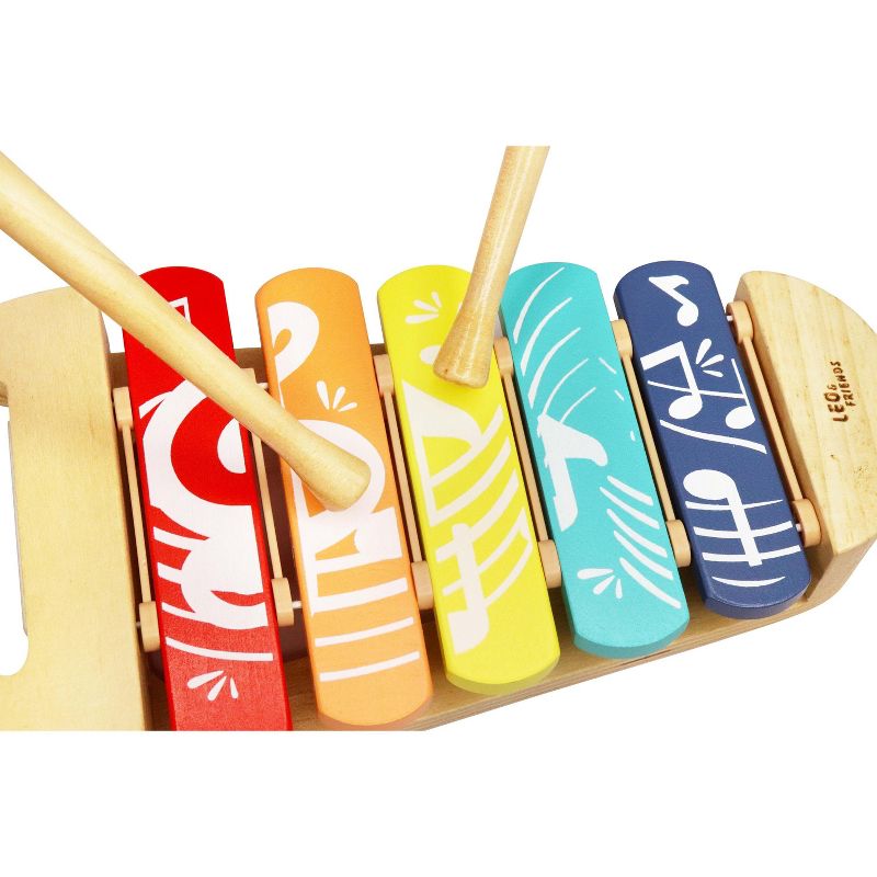 Leo & Friends Wooden Rainbow Xylophone