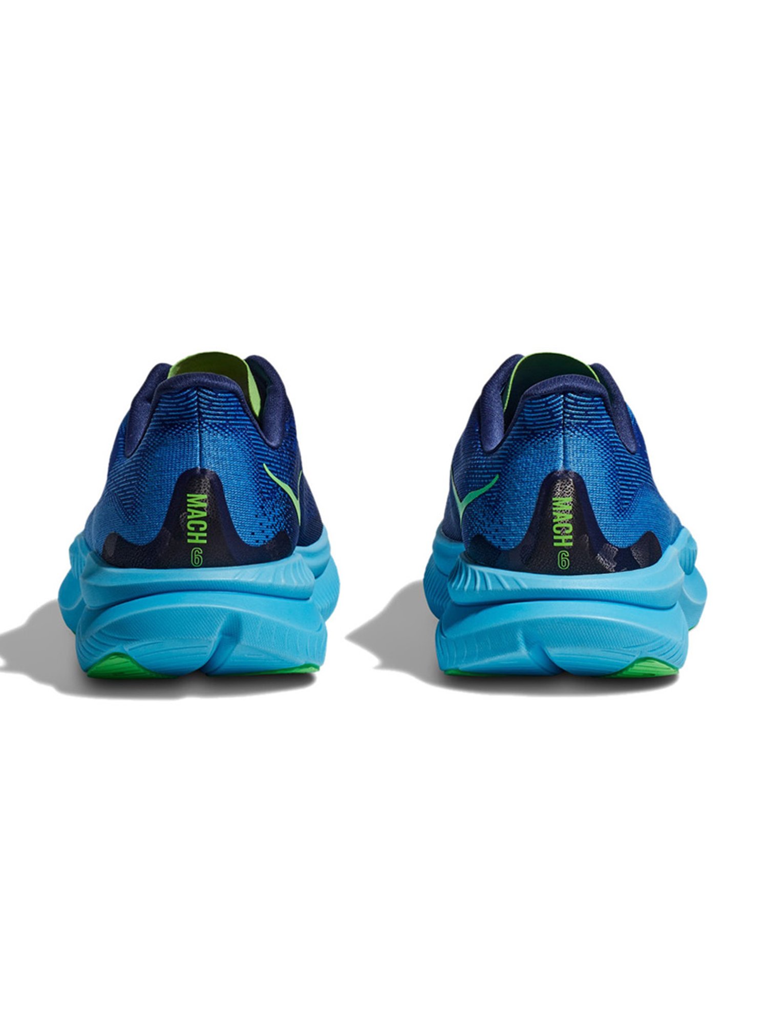 Hoka Men's M MACH 6 WIDE Virtual Blue & Bellwether Blue Running Shoes