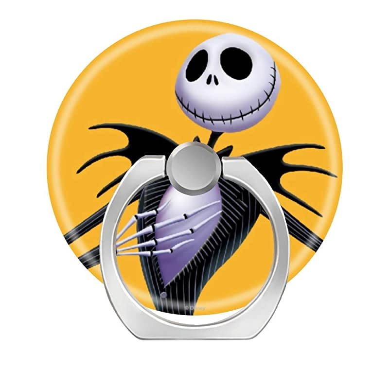 Cell Phone Ring Holder Stand 360 Degree Rotation Universal Finger Ring Kickstand Phone Grip for Car Mount Compatible with All SmartphonesJack Skellington Classic