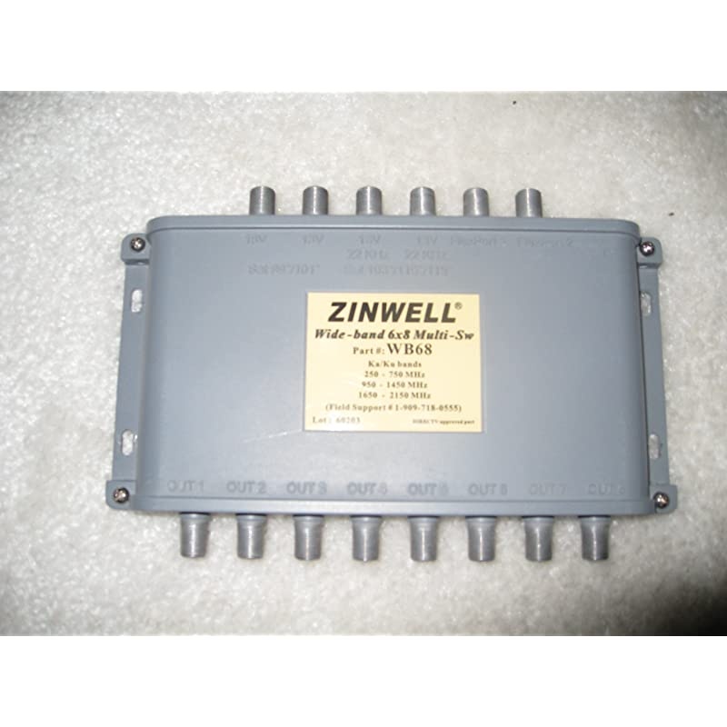 WB68 Zinwell 6x8 Multiswitch Designed for DIRECTV MPEG-4 compression HD
