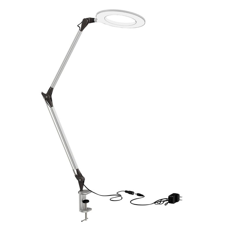 Swing Arm Architect Task Lamp with Clamp (Includes LED Light Bulb)