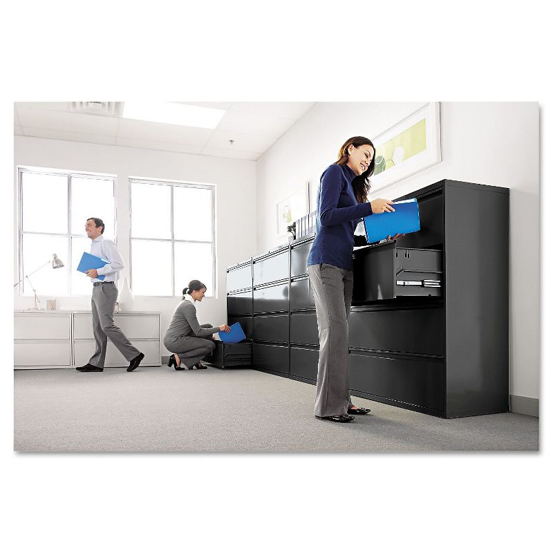 Alera Two-Drawer Lateral File Cabinet, 42w x 19-1/4d x 28-3/8h, Black LF4229BL