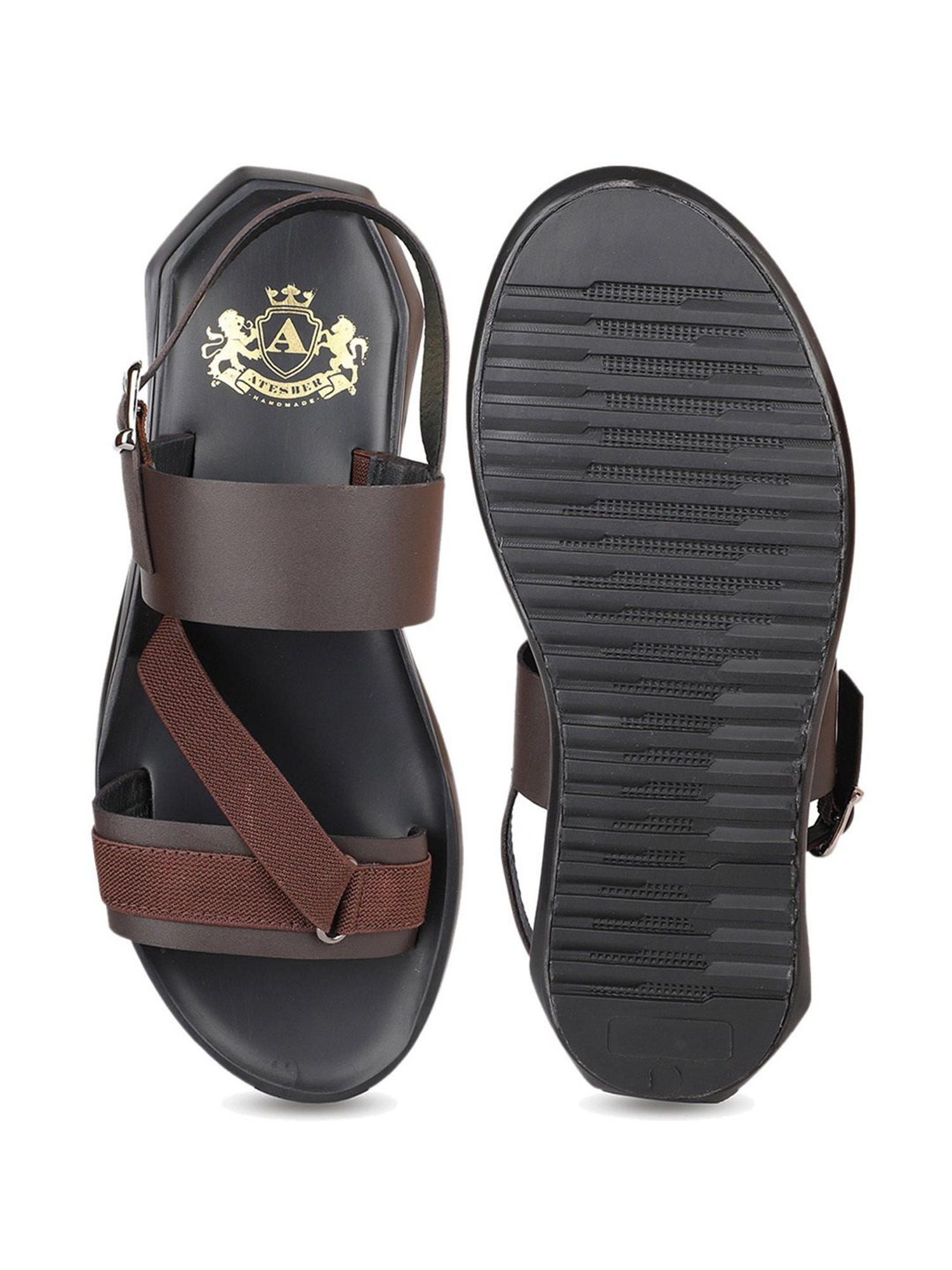 Atesber by Inc.5 Men's Brown Back Strap Sandals