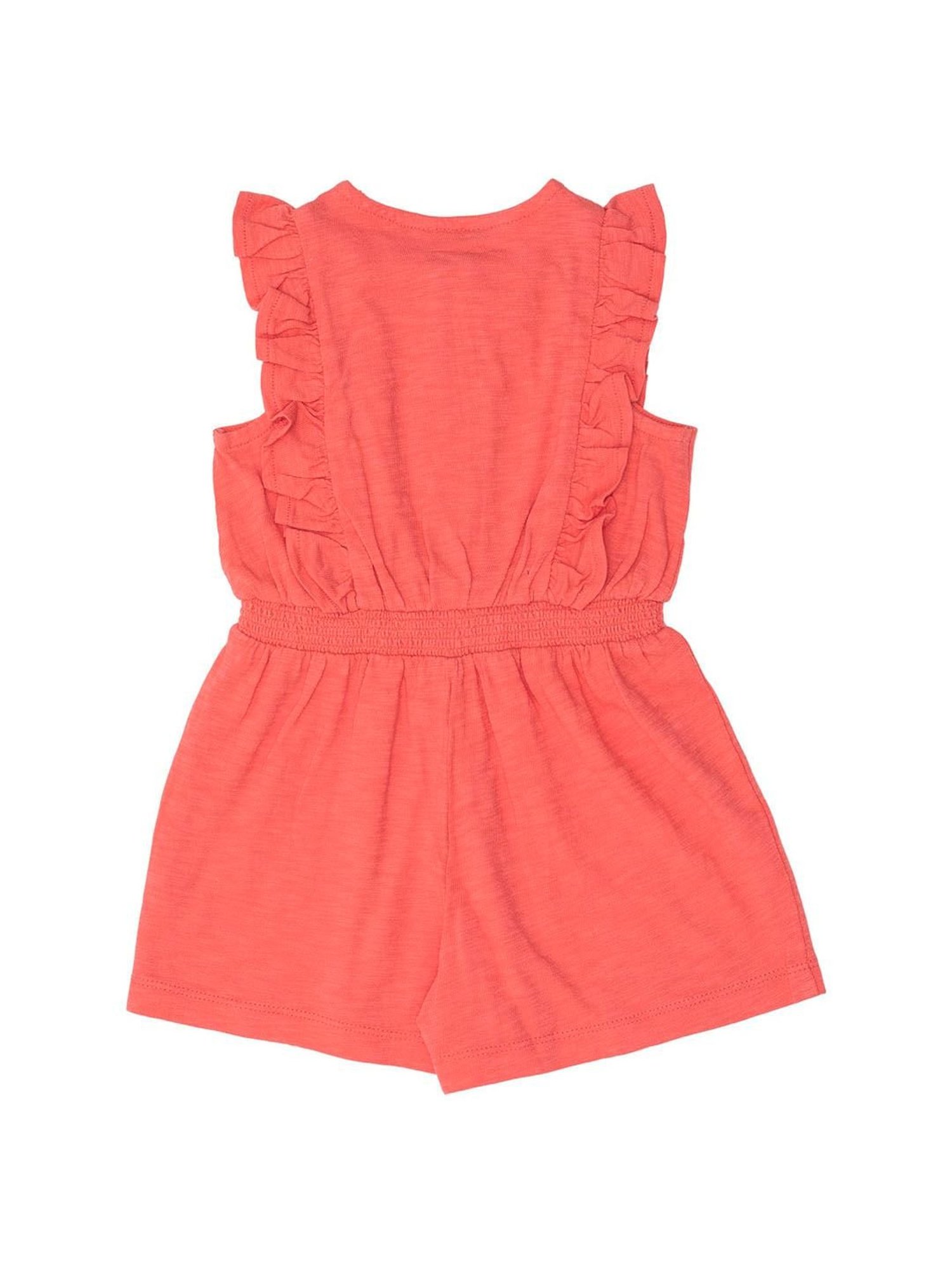 Nino Bambino Kids Peach Cut Work Jumpsuits