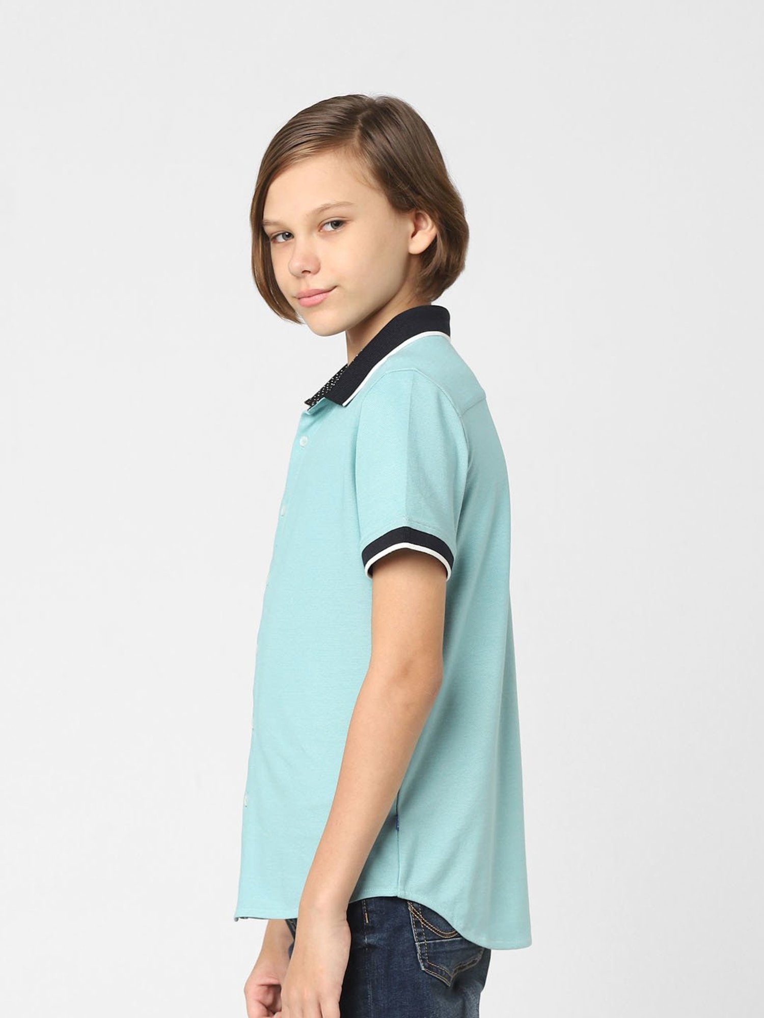 Jack & Jones Junior Blue Solid Shirt