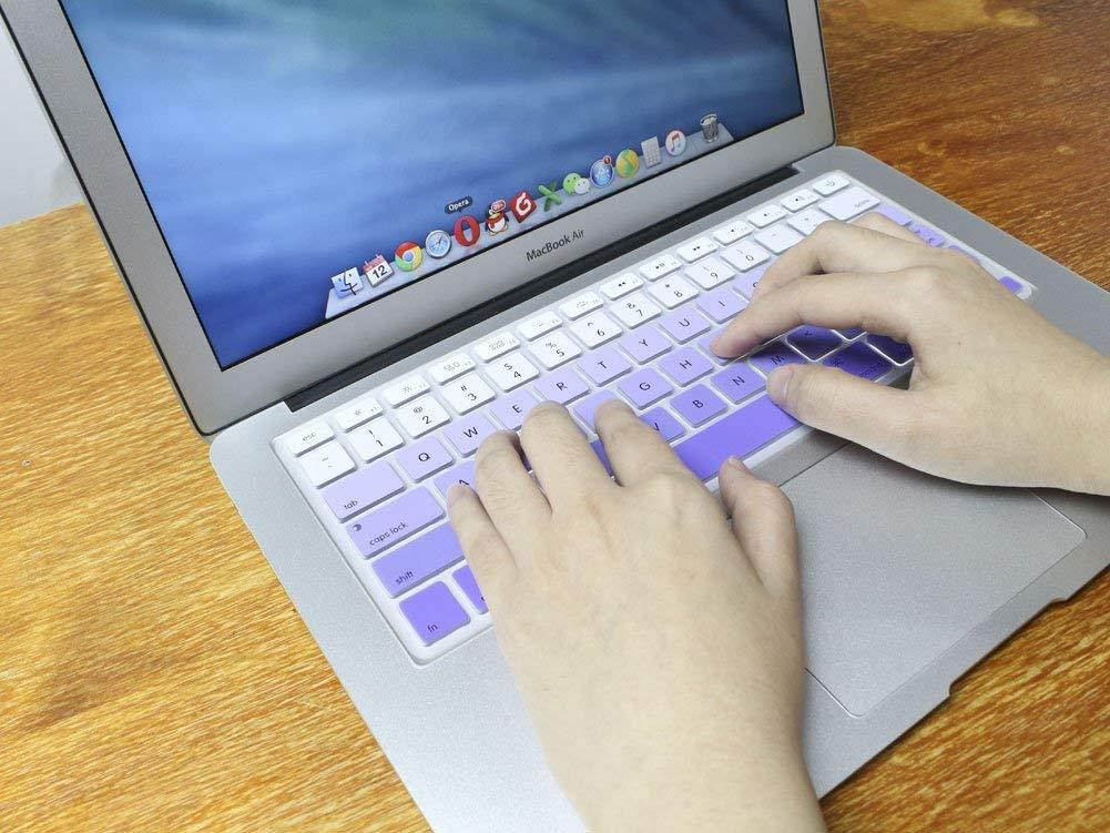 All-inside Purple Ombre Color Keyboard Skin for MacBook Pro 13" 15" 17" (with or without Retina Display) / MacBoook Air 13"