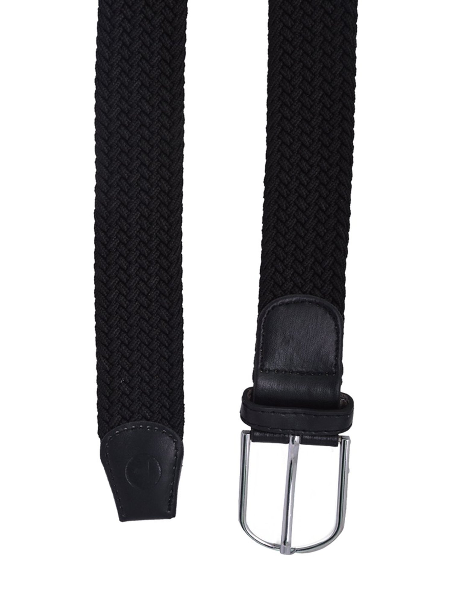 BULCHEE Black Leather Casual Belt for Men