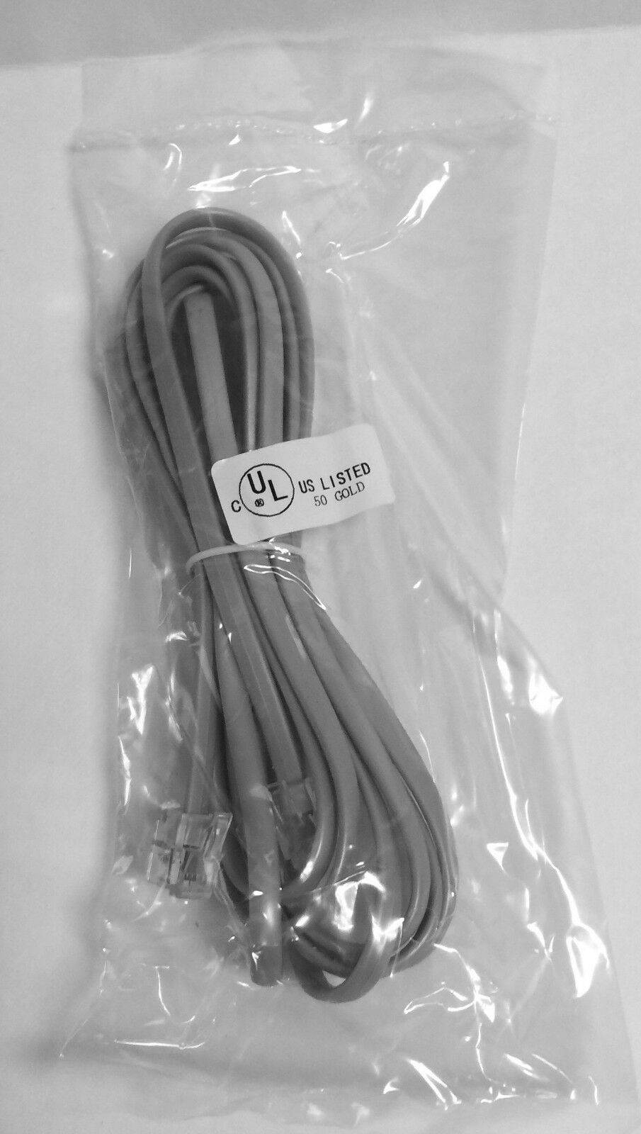 10-Pack NEW 7' Silver Satin 4 Pin Line Cord for Nortel Norstar Meridian phone