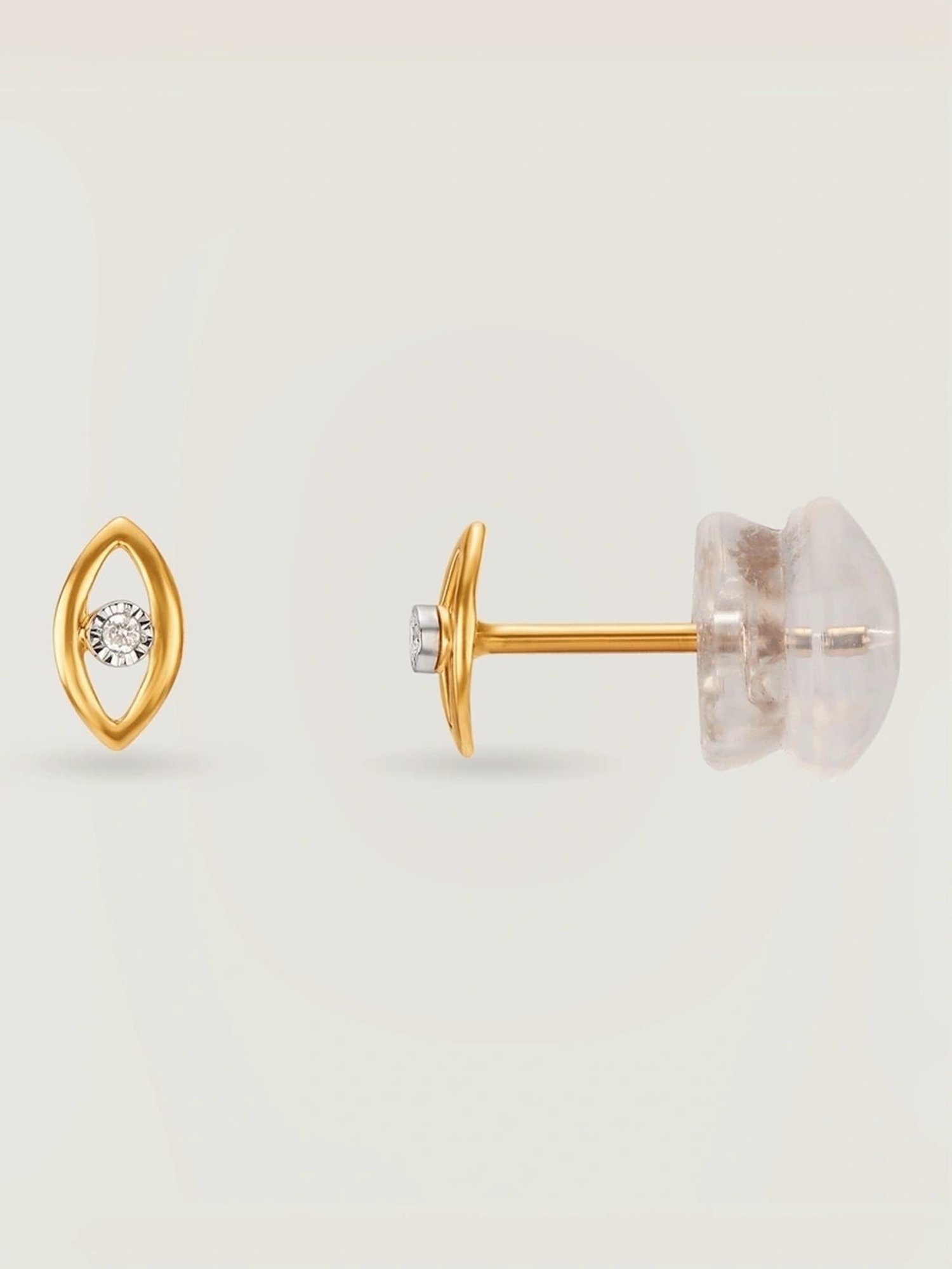 P.C. Chandra Jewellers 18 kt Gold & Diamond Earrings