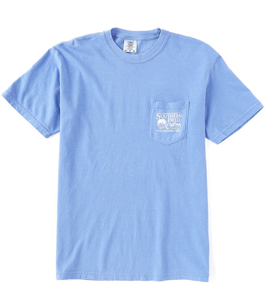 Southern Fried Cotton Men's Heidi Short-Sleeve Pocket Graphic Tee
