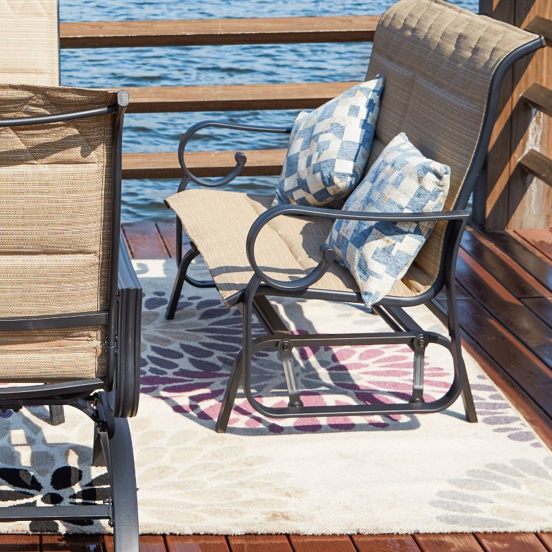 4pc Loveseat Glider Patio Seating Set - Patio Festival