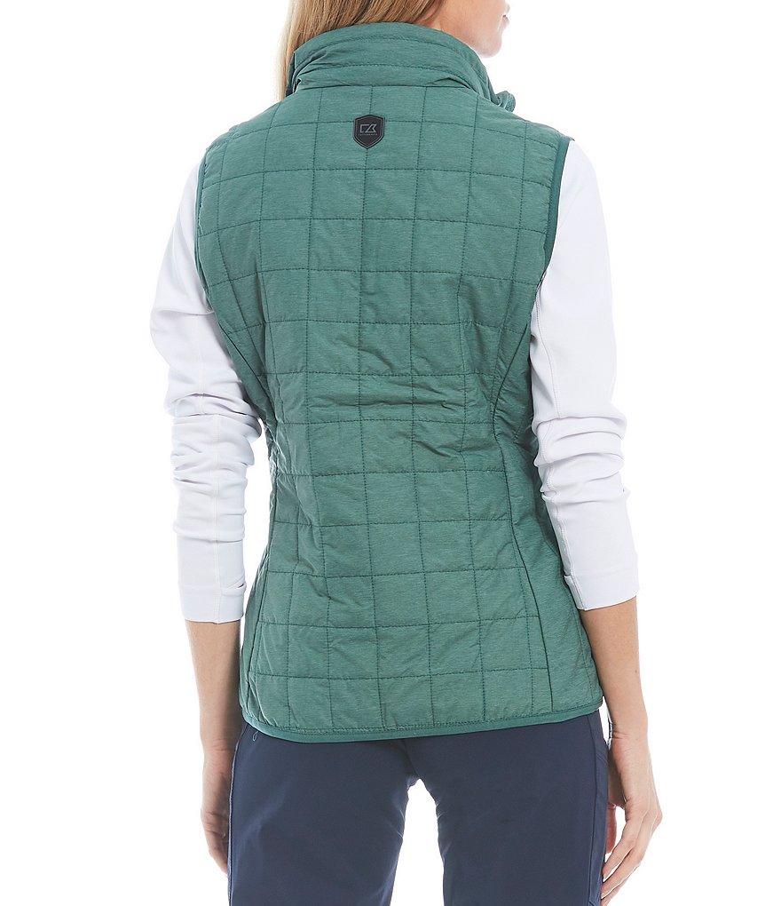 Cutter & Buck Rainier PrimaLoft&reg; Eco Insulated Full Zip Packable Puffer Vest