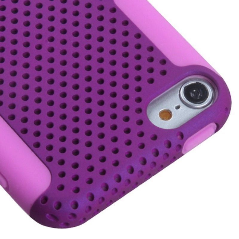 ASMYNA For Apple iPod Touch 5th Gen/6th Gen Purple Mesh Hard Hybrid Case Cover