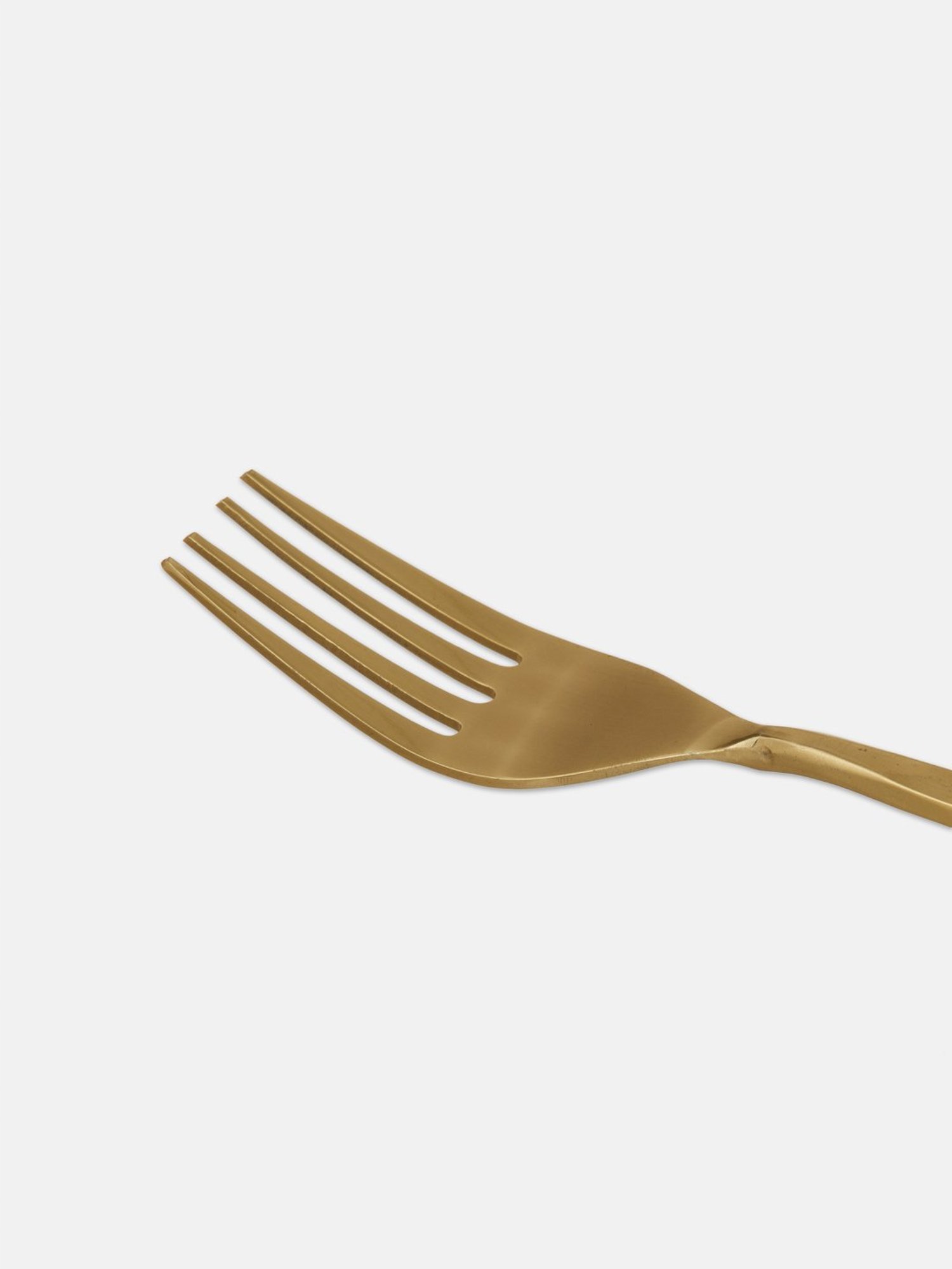 Fabindia Home Maaya Gold Stainless Steel Dinner Fork - Set of 4