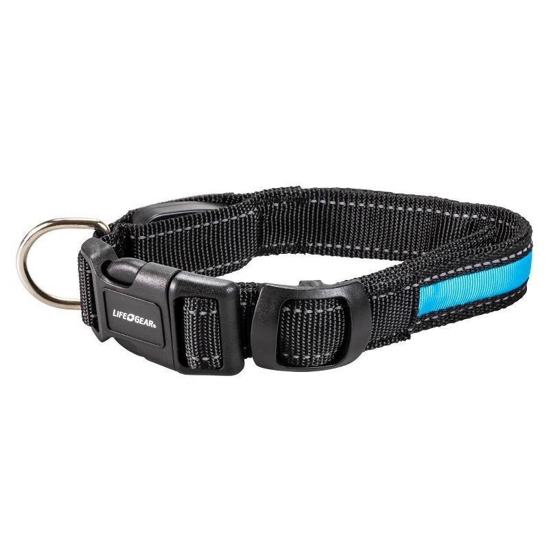 Life+Gear Rechargeable Glow Dog Collar - M
