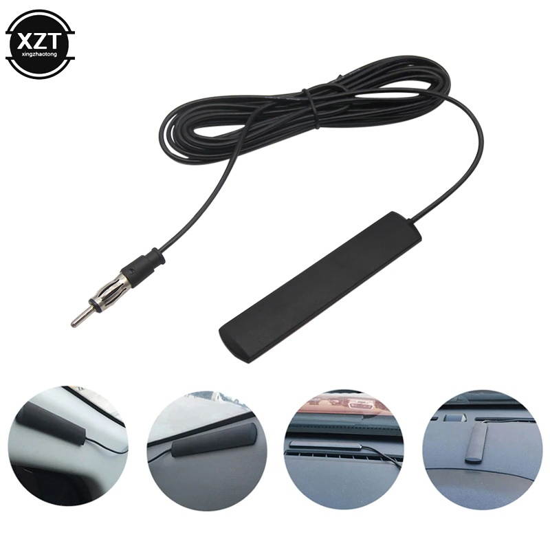 Universal Auto Car Radio TV FM Antenna Signal Amp Amplifier Marine Car Vehicle Boat RV Signal Enhance Device