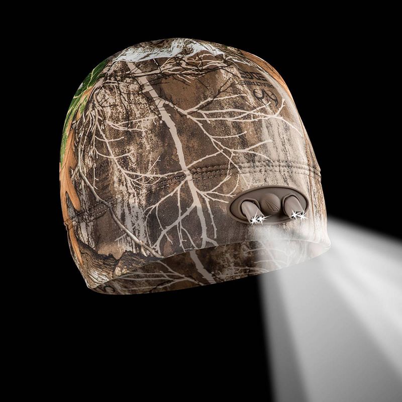 POWERCAP Adult 4 LED Compression Fleece Cap - Real Tree Camo