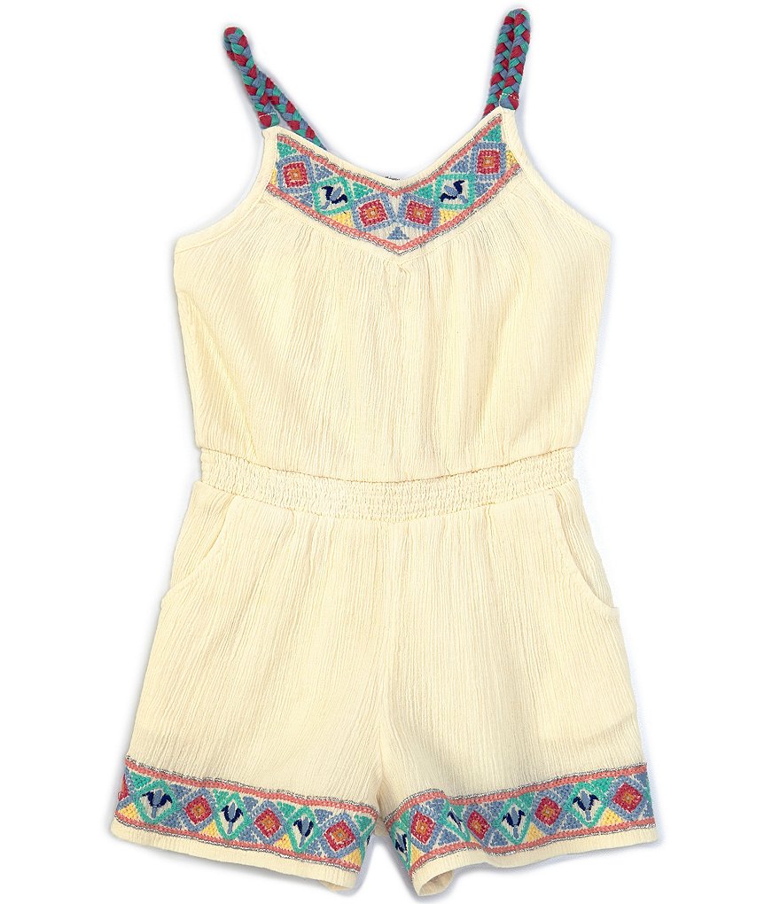 Peek Little/Big Girls 2T-12 Embroidered Romper