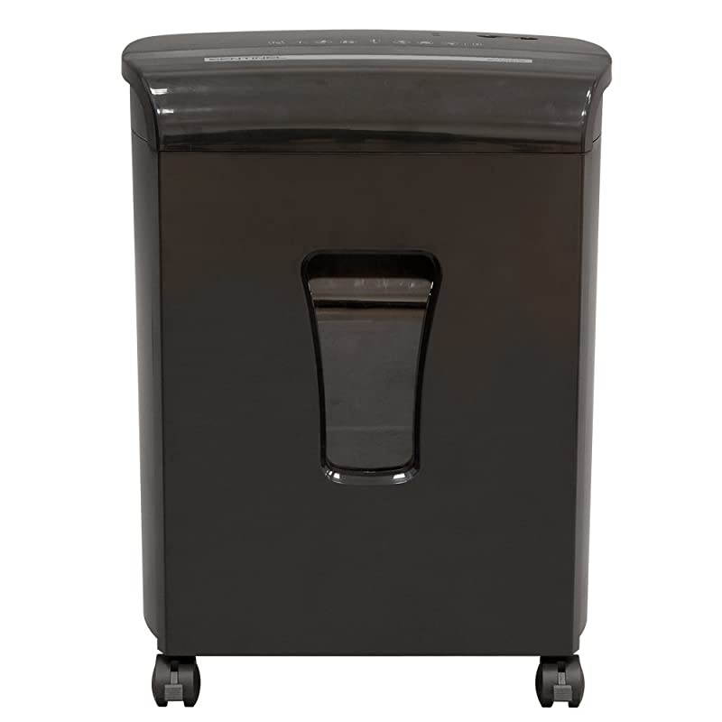 FM101PBLK 10 Sheet High Security MicroCut PaperCredit Card Shredder Black