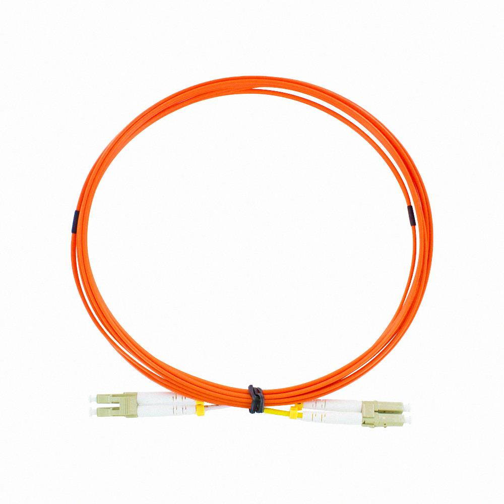 NavePoint LC-LC Fiber Optic Cable Duplex 50/125 Multimode 3M Orange