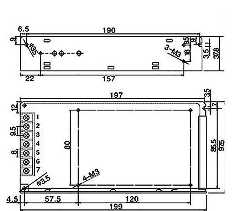 DC 12V S-180-12 Power Supply for 3D Printer Computer Project