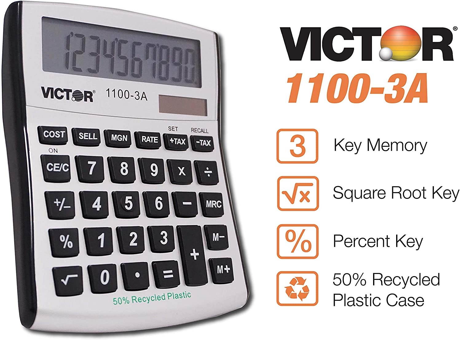 VICTOR VCT1100-3A Victor 1100-3A 8 Digit - Mini Desktop-Anti-Micro