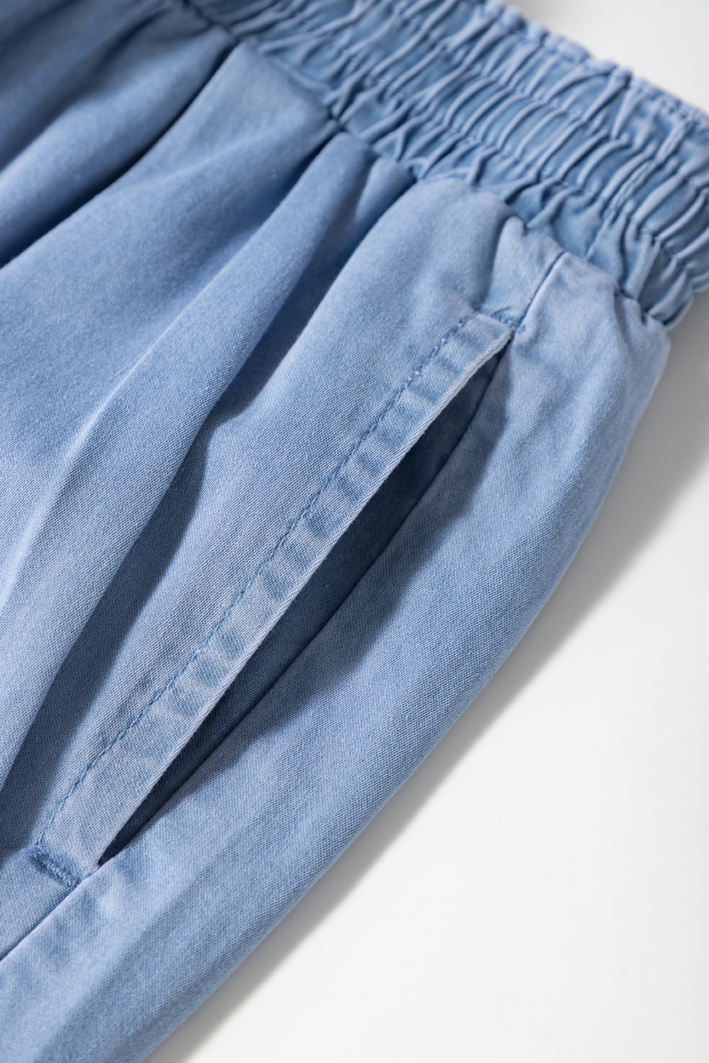 Dark Blue Plus Size Stitching Washed Flare Jeans