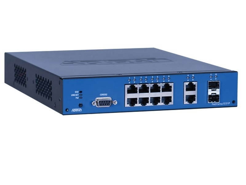 Adtran NetVanta 1531P Switch 12 Port GigE PoE Layer 3 Lite 1700571F1