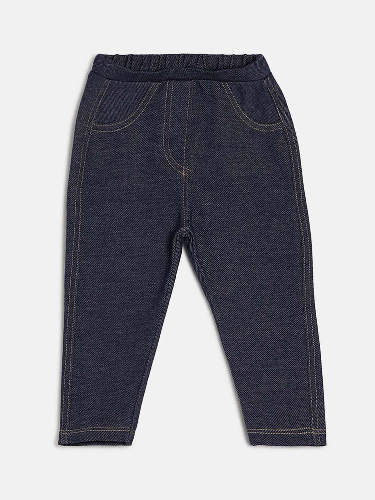 Mothercare Kids Blue Embroidered Jeggings