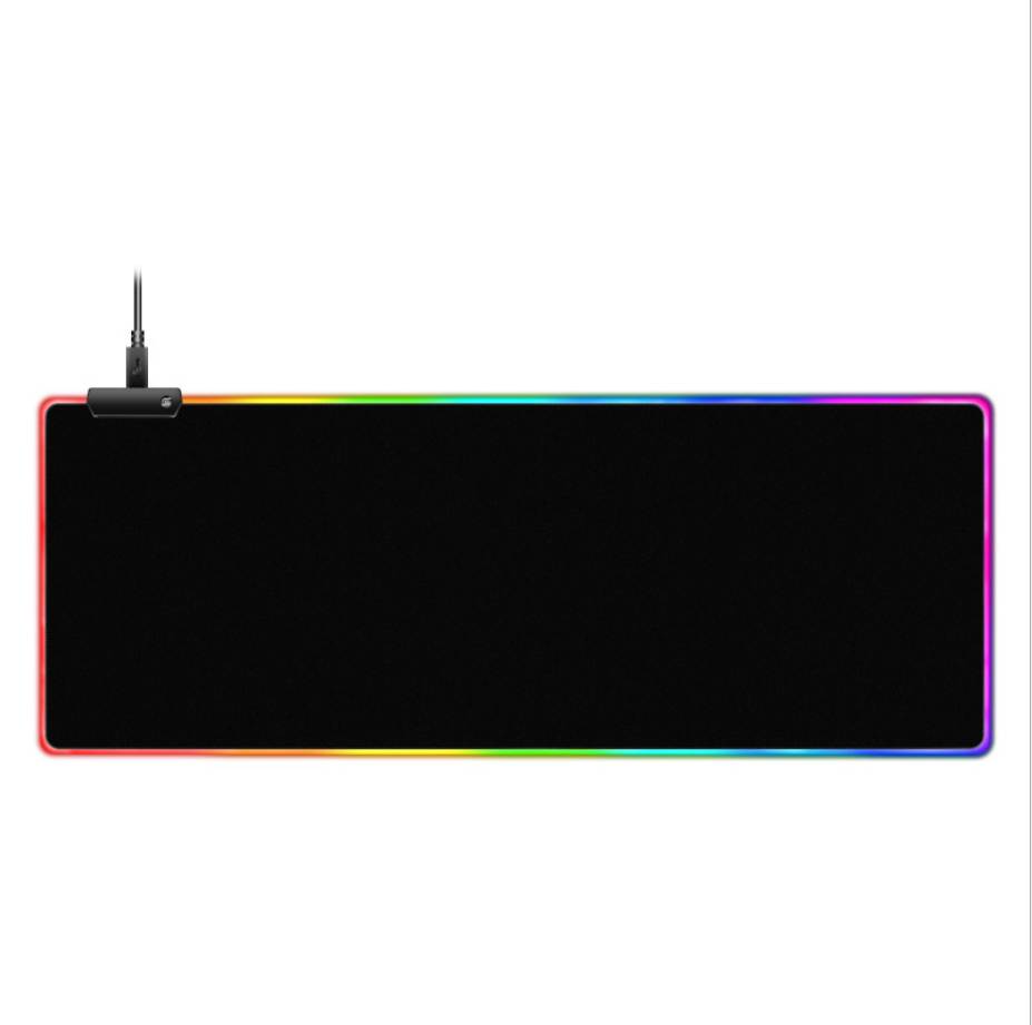Litidol Large Size RGB Gaming Mouse Pad-Led Mouse Pad With Soft Non-Slip Rubber Base Thick Fabric Surface For Computer Keyboard And Mouse Pad Suitable For Macbook, Pc, Laptop, Desk