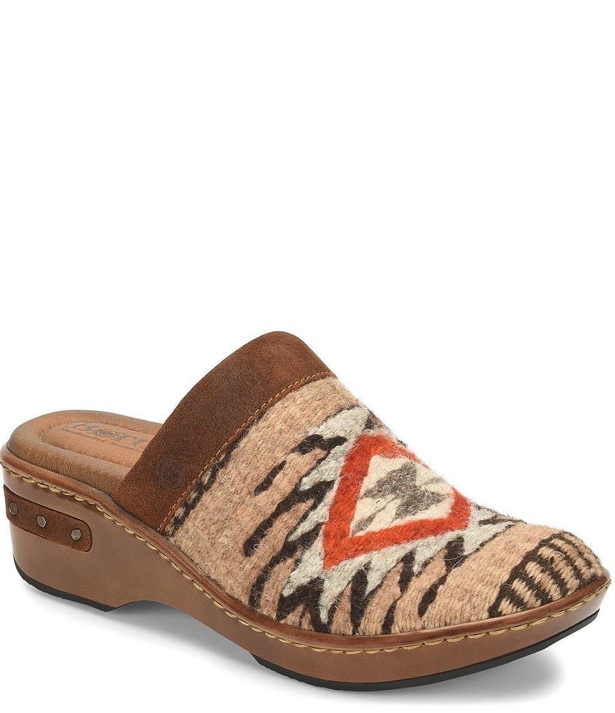 Born Bandy Southwest Wool Clogs
