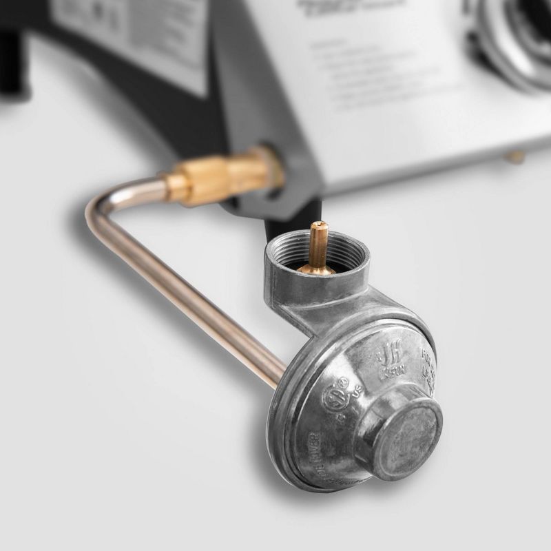 Portable 2 Burner Propane Gas Grill Griddle PD1200 Black - Royal Gourmet