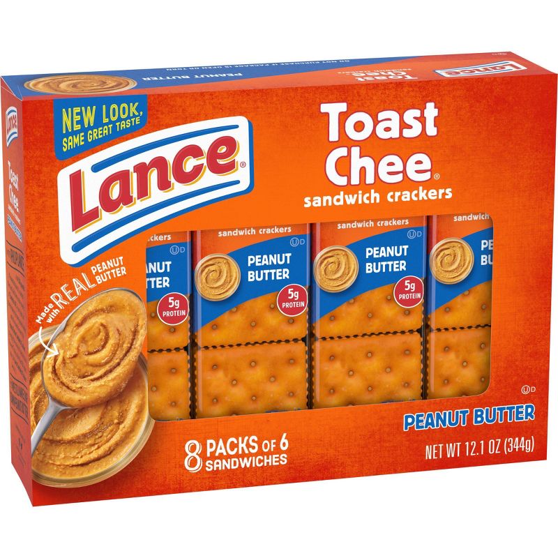 Lance Peanut Butter ToastChee Cracker Sandwiches - 1.5oz/8ct