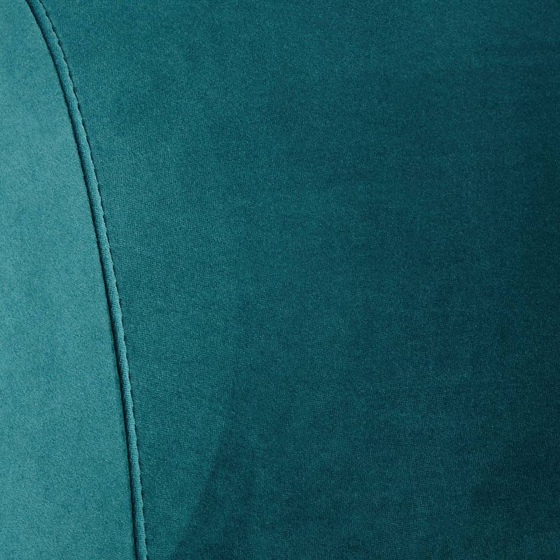 55 Downing Street Bridgerton Teal Green Velvet Tufted Swivel Accent Chair