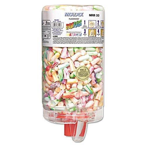 Moldex SparkPlugs PlugStation Earplug Dispenser Cordless 33NRR Asst 500 Pair