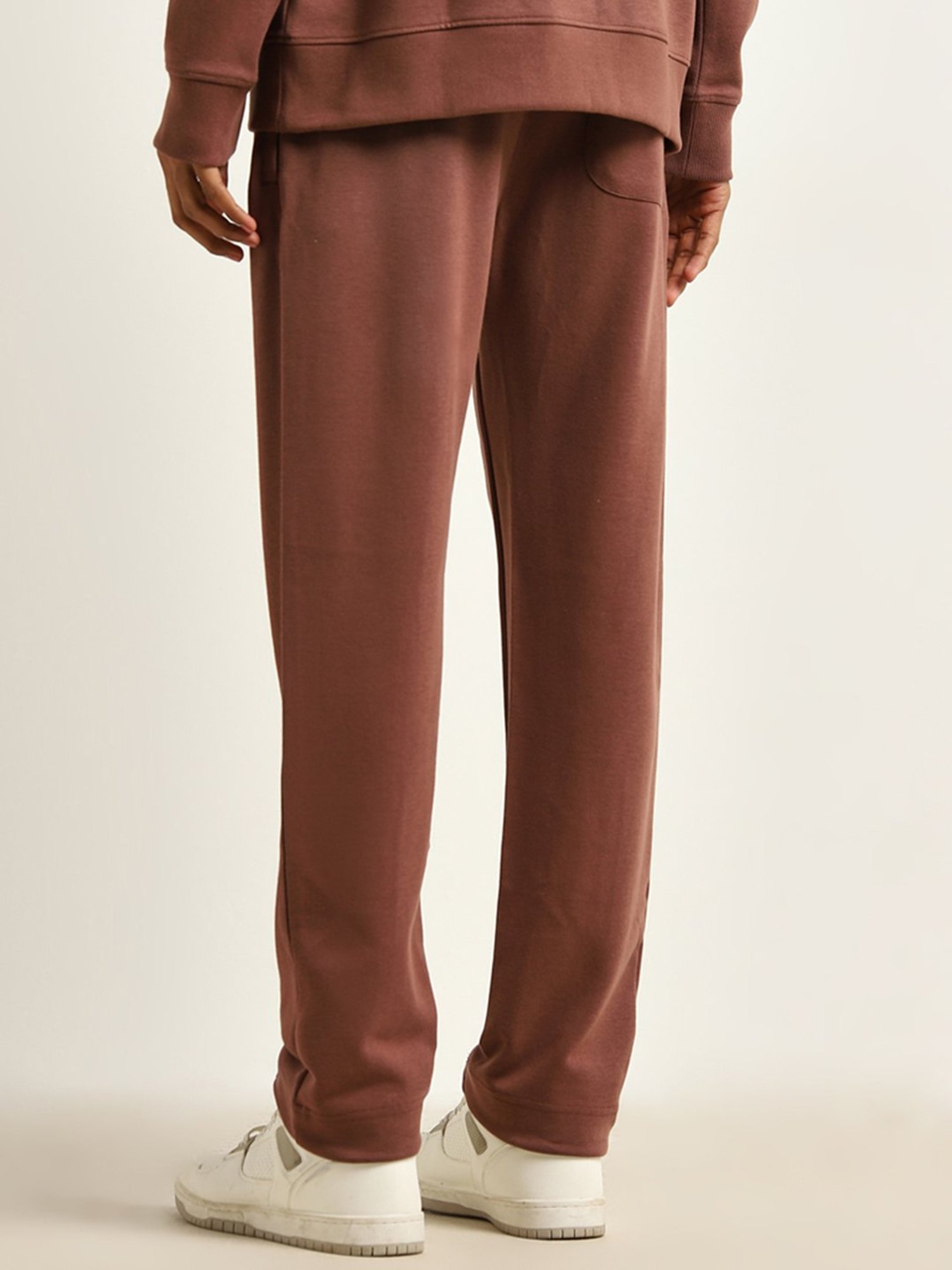 Studiofit by Westside Rust Relaxed-Fit Cotton Blend Track Pants