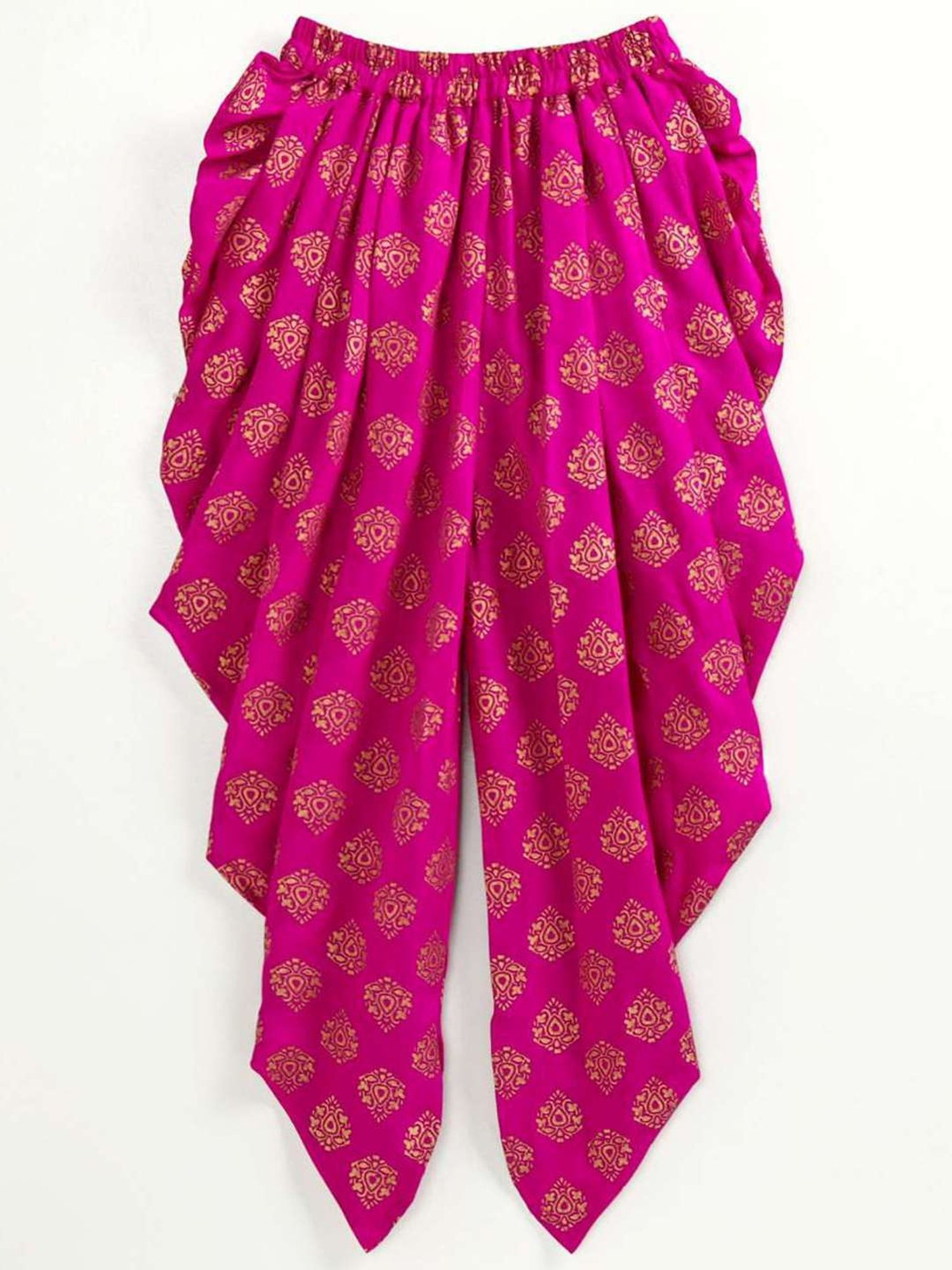 TWISHA Kids Black & Purple Embroidered Top Set