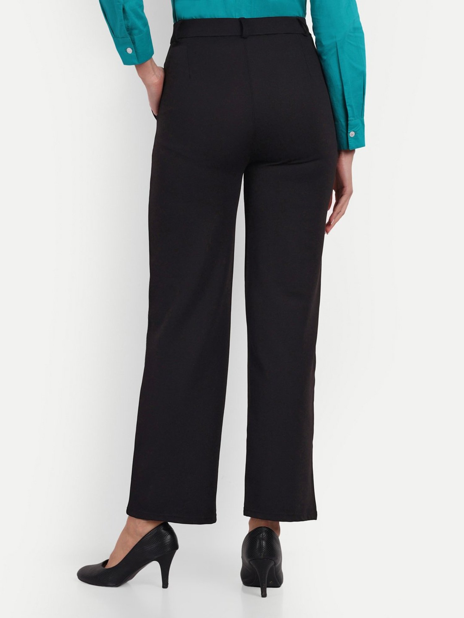 Broadstar Black High Rise Trousers