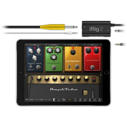 IK Multimedia iRig 2 Guitar Interface For iPhone, iPad, iPod Touch, Mac, & Android Model IKMIPIRIG2PLG