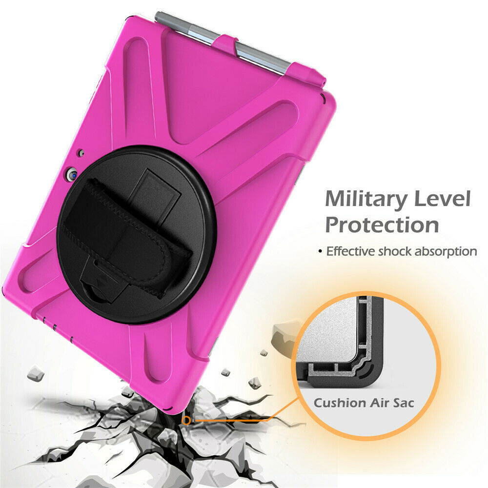 Werleo Surface Pro 6 Case Surface Pro Case 2017 Heavy Duty Full-Body Rugged Protective Case Cover with Kickstand Hand Strap for Microsoft Surface Pro 6 2018 / Surface Pro 5 2017 / Surface Pro 4 2015