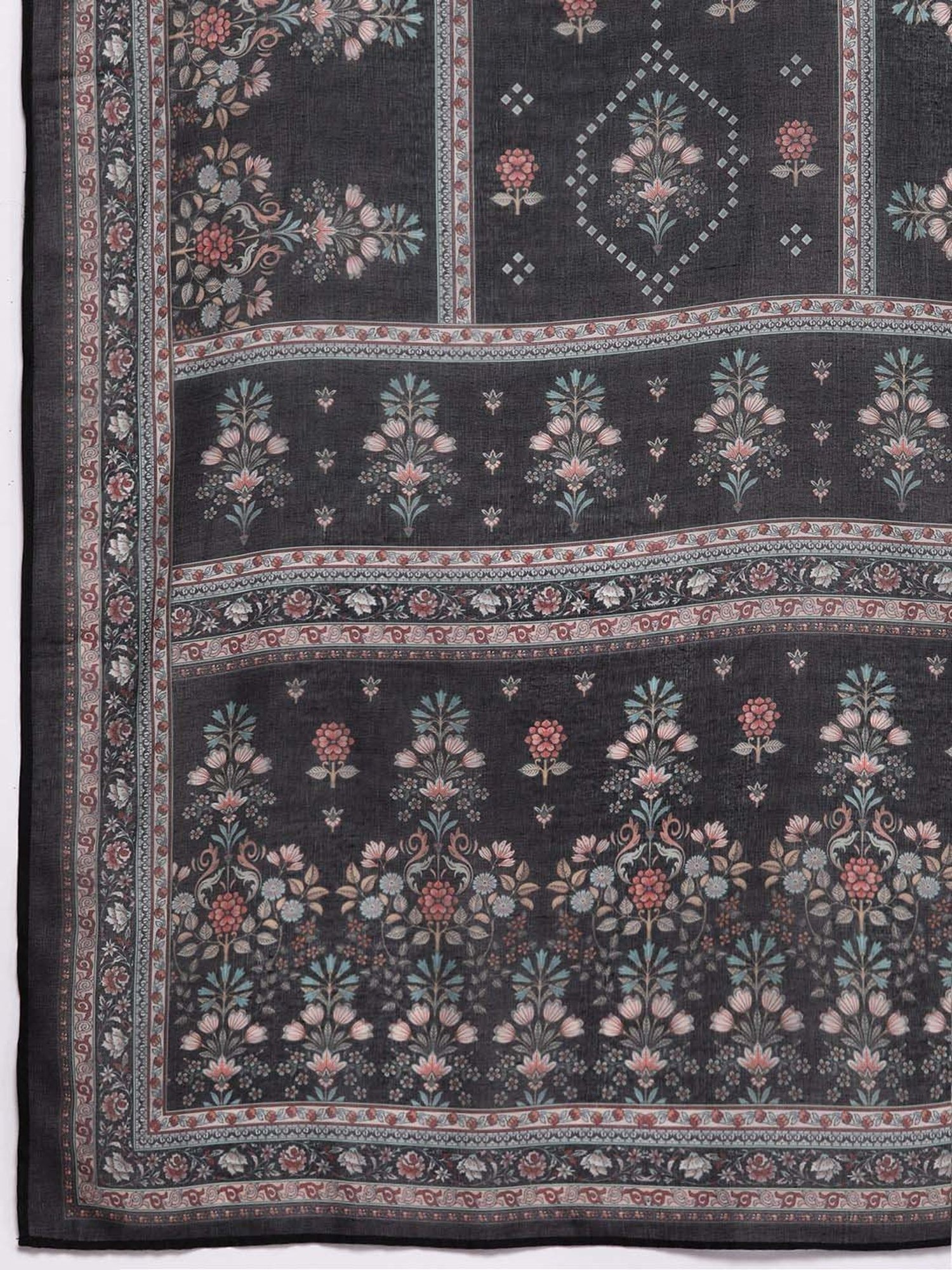 Libas Black Printed Kurta Pant Set With Dupatta